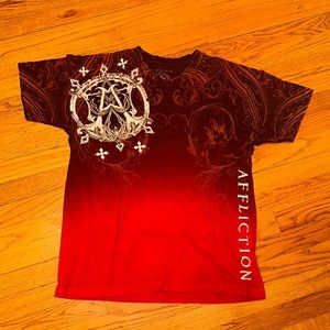 Affliction large short sleeve shirt
